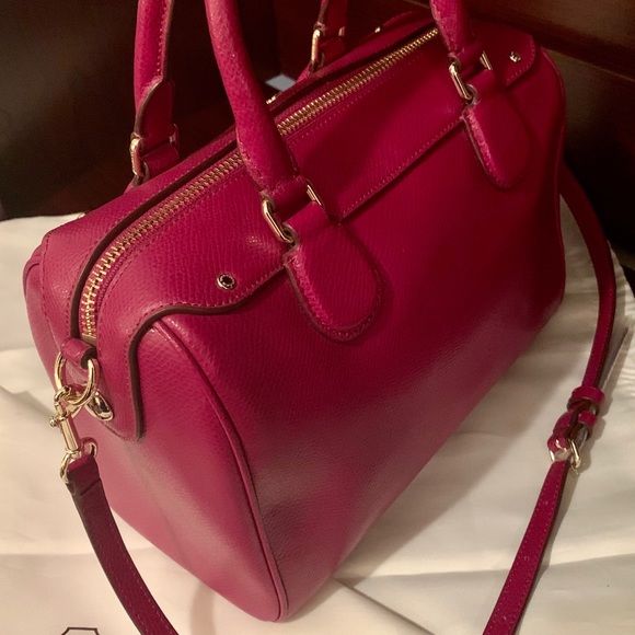 COACH Fuchsia Pink Mini Bennett Satchel - Picture 4 of 8